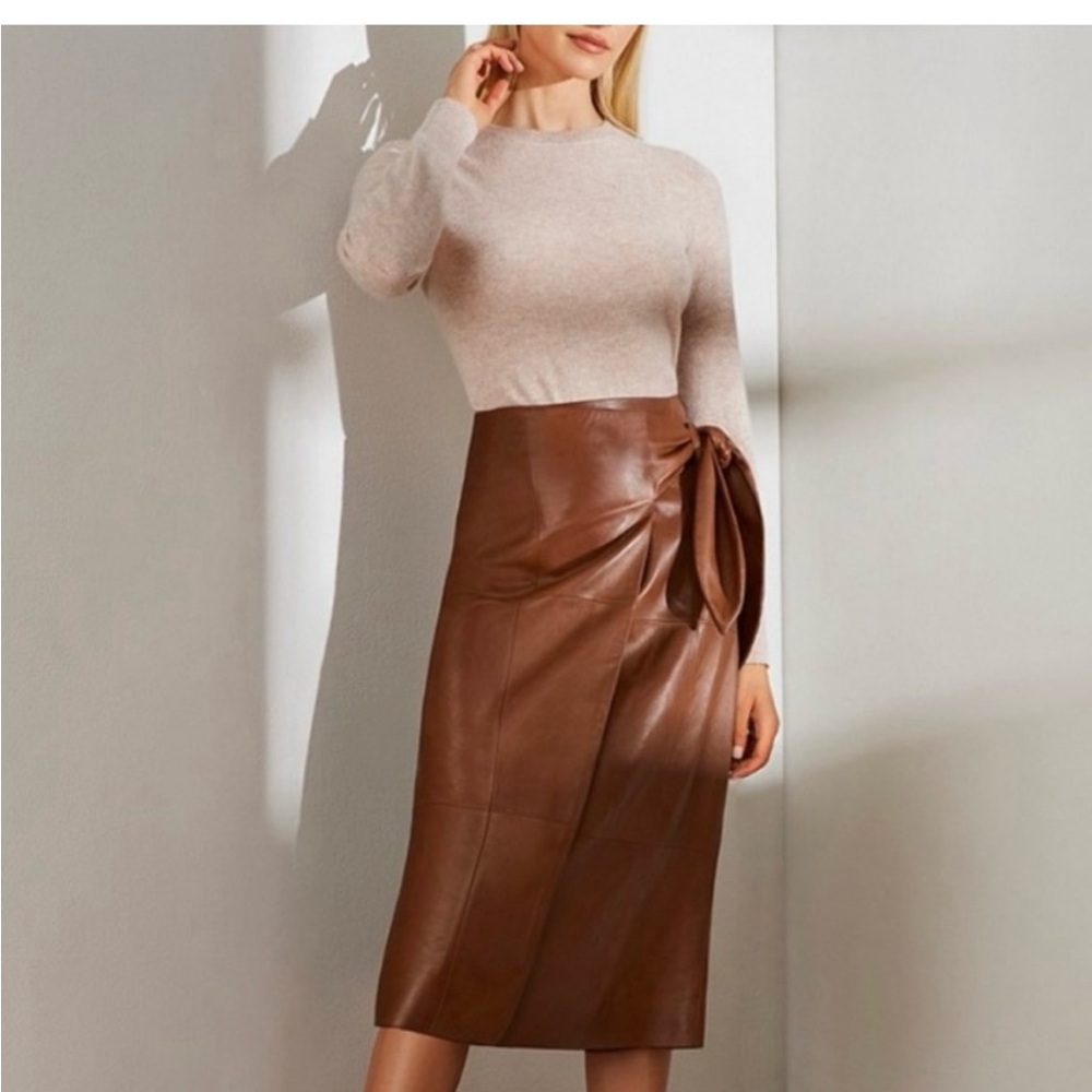 100% Genuine Leather Antonio Melani Skirt